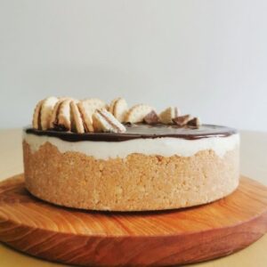 Cheesecake sin horno Infalible de La Carañola con Galletas Caledonia