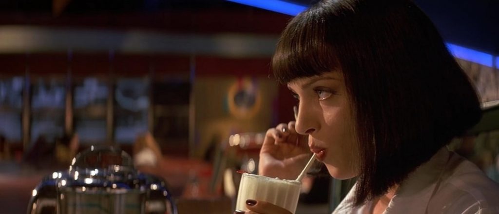 Desvarío Comida en las Películas de Tarantino La Carañola Milkshake Mia Wallace