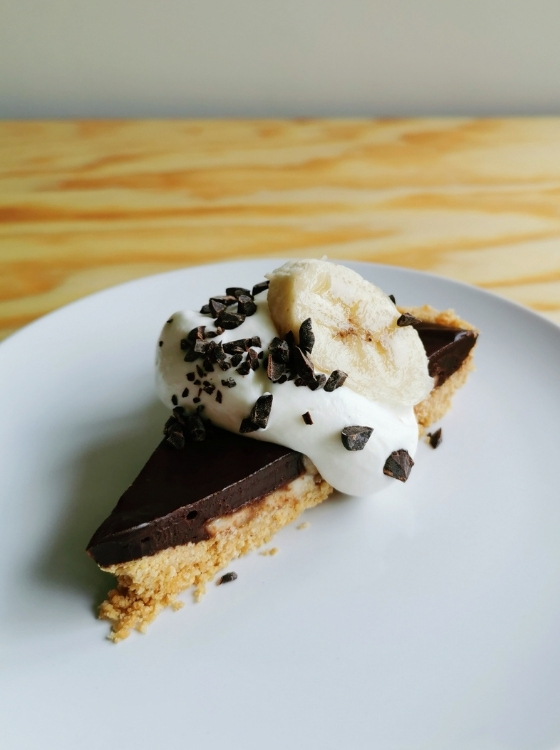 Pie de Chocolate y Banana La Carañola Receta