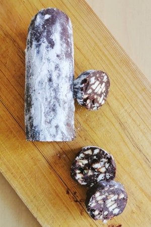Salami de Chocolate y galletas La Carañola