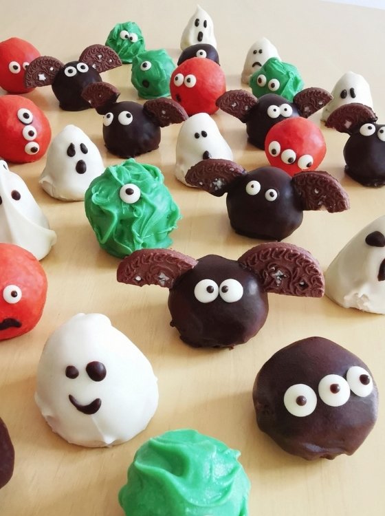 Trufas de Galleta Terroríficas Halloween La Carañola Galletas Caledonia