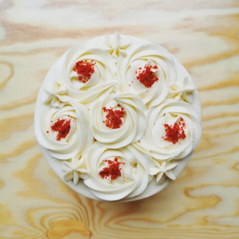 Pastel Red Velvet Torta Tarta Cake con Frosting de Queso Crema Infalible La Carañola