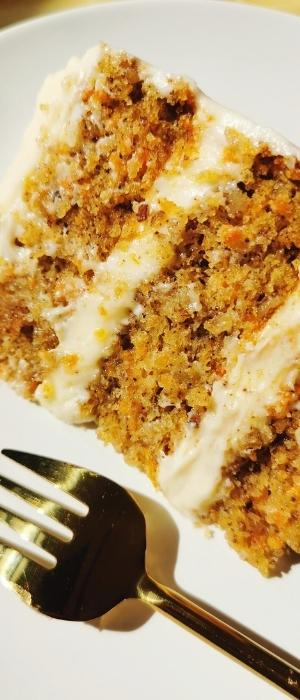 Pastel Tarta Torta de Zanahoria Carrot Cake con Frosting de Queso Receta de La Carañola