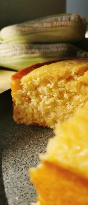 Pan Pastel de Elote Maíz Corn Bread Receta de La Carañola con Baking Alquemy Corte