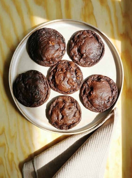 Galletas de Doble Chocolate Chispas Chip Brownie Cookies Receta La Carañola