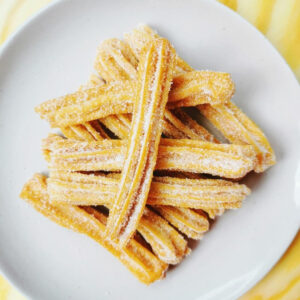 Churros con salsa de chocolate a la taza mexicanos españoles receta infalible de La Carañola Kochstelle boquilla duya 1M Wilton