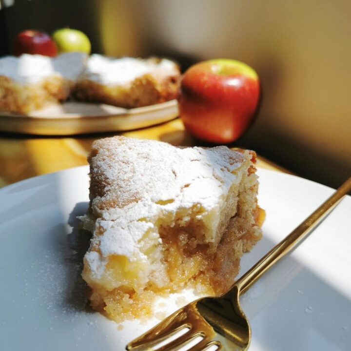 Pastel Tarta Bizcocho Jugoso de Manzana y Queso Crema Apple Butter Cake Cream Cheese Receta Infalible de La Carañola