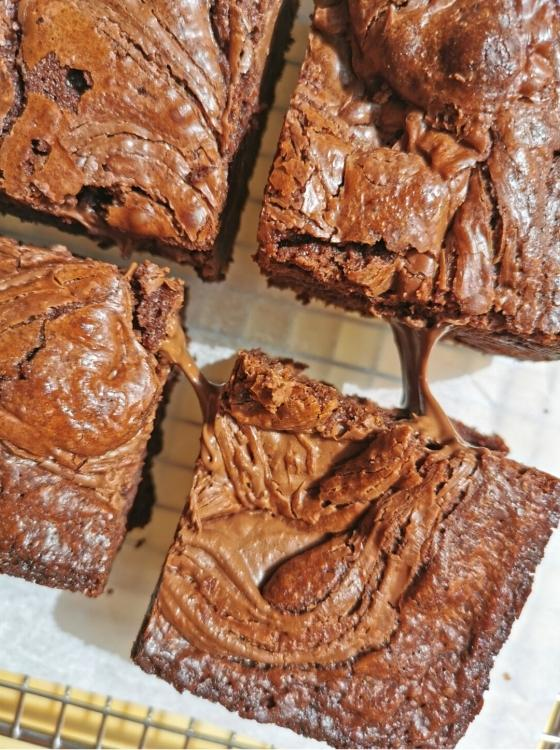 Brownie de con Nutella Brownies de Chocolate Receta La Carañola