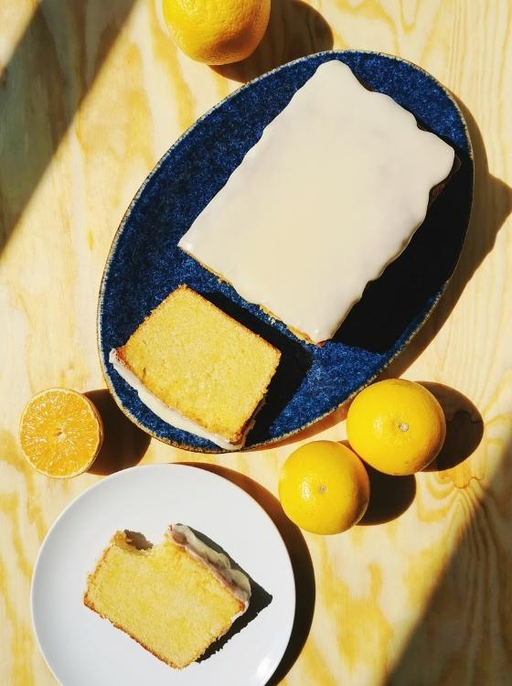 Bizcocho Pan Panqué Ponqué Quequé Tarta Torta Budin Pound Cake de Naranja Glaseado Receta La Carañola