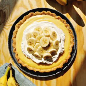 Pie Pay Tarta Plátano Banana Cambur Crema Pastelera Chantilly Mascarpone Receta Carañola
