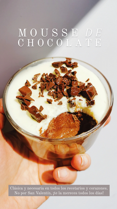 Galería Bricomanía Mousse de Chocolate con Chantilly de Mascarpone Sin Horno Sin Gluten Free San Valentin Receta La Carañola Postres para San Valentín