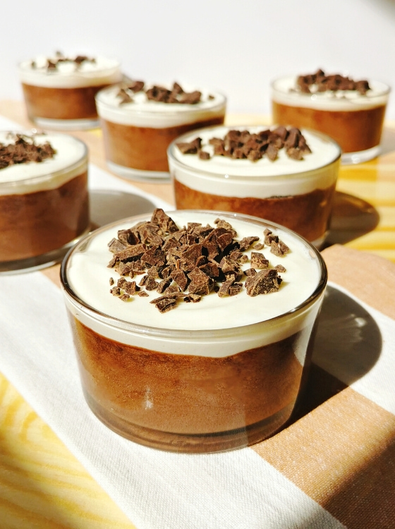 Mousse de Chocolate con Chantilly de Mascarpone Sin Horno Sin Gluten Free San Valentin Receta La Carañola