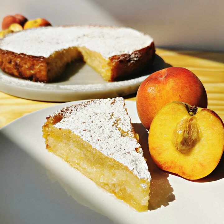 Pastel Tarta Torta Bizcocho de Durazno Melocotón y Queso Crema Jugoso y Fácil Receta La Carañola Ficha