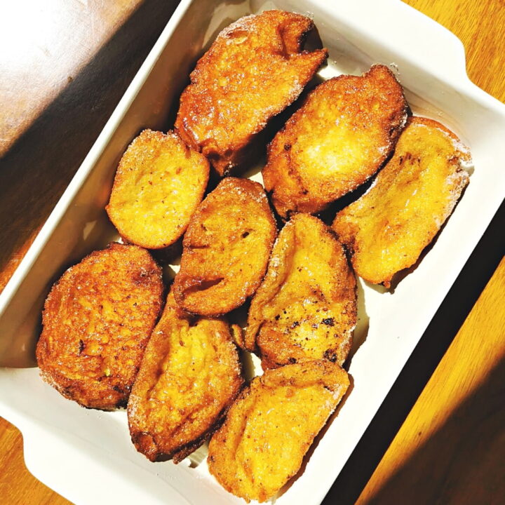 Torrijas Torrejas Caseras Tradicionales Semana Santa Receta España de La Carañola