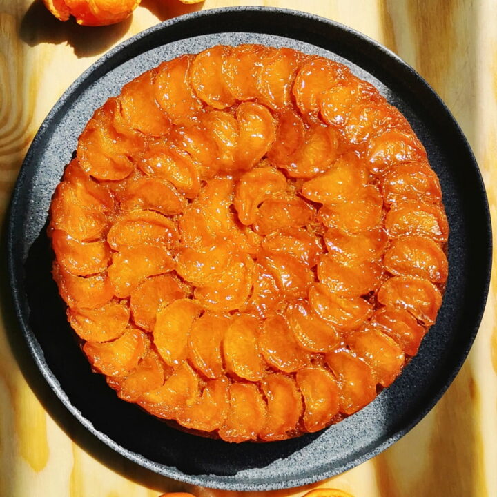 Pastel Volteado de Mandarina Clementina y Caramelo Upside Down Cake Receta de La Carañola