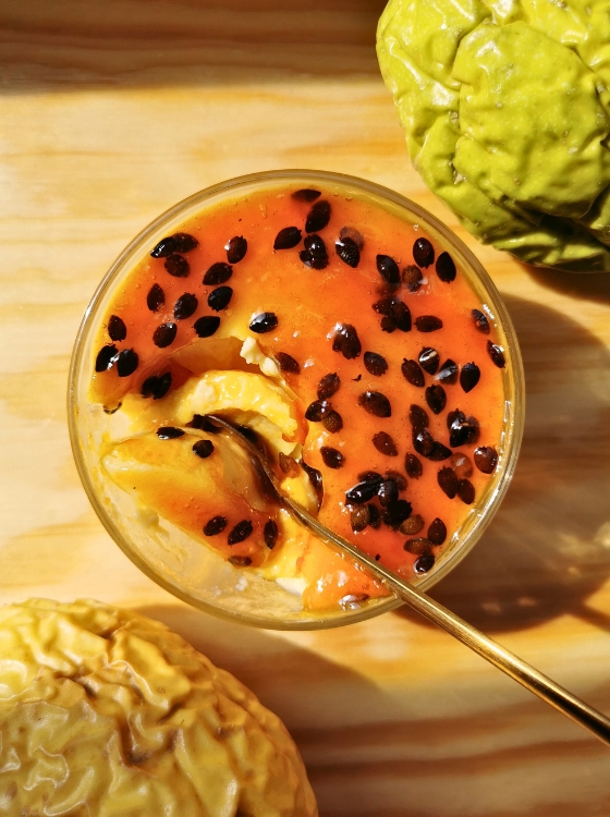 Mousse de Maracuyá Fruta de La Pasión Passionfruit Parchita en Licuadora Receta de La Carañola