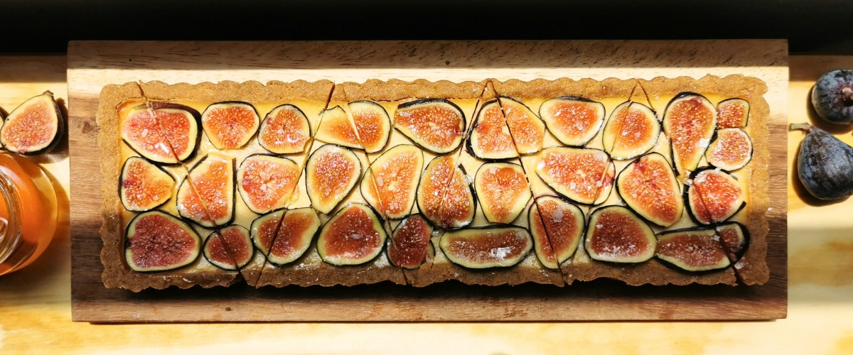 Cheesecake Tarta de Higos, Queso de Cabra y Miel Receta Carañola