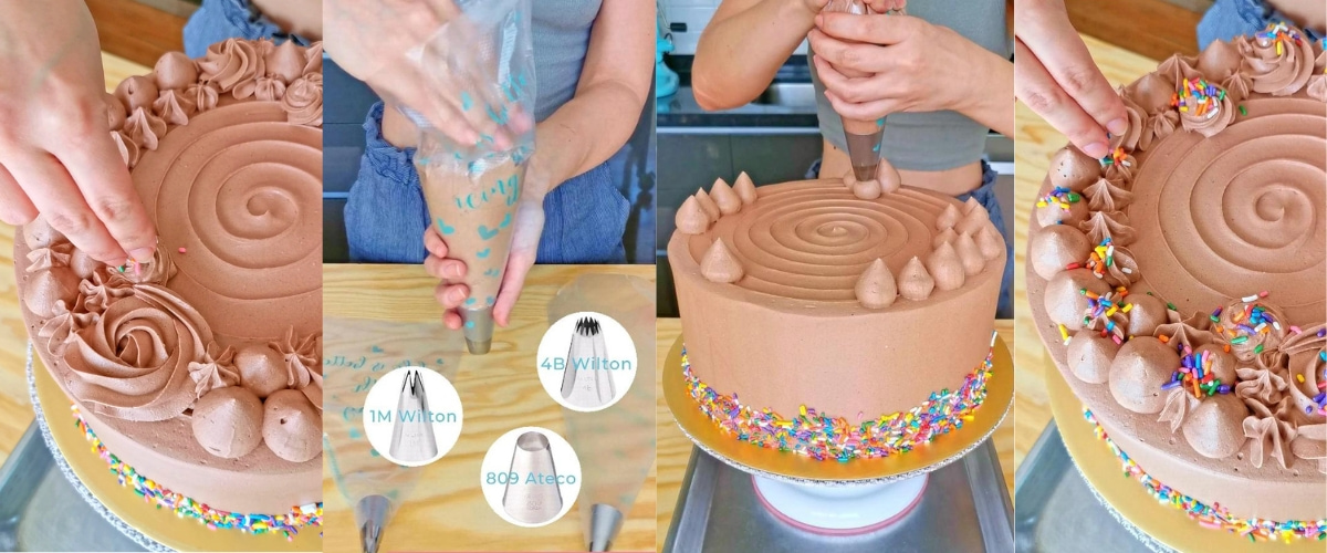Truco Hack Tip de Cocina Reposteria Una Manga Pastelera Muchas Boquillas Duyas Wilton Receta La Carañola