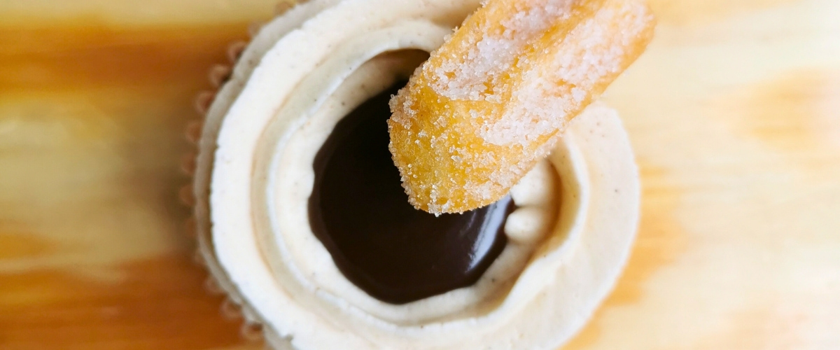 Cupcakes de Churro Receta La Carañola Ganache
