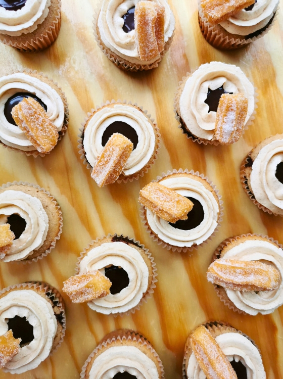 Cupcakes de Churro Receta La Carañola