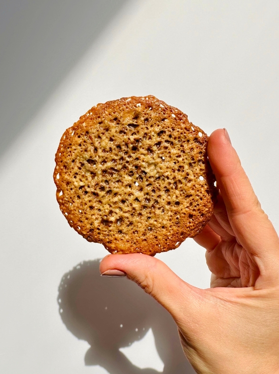 Galletas Florentinas de Almendra Moscovitas Lace Cookies Receta La Carañola