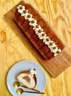 Rollo Brazo de Gitano de Tiramisú Roll Cake Receta La Carañola