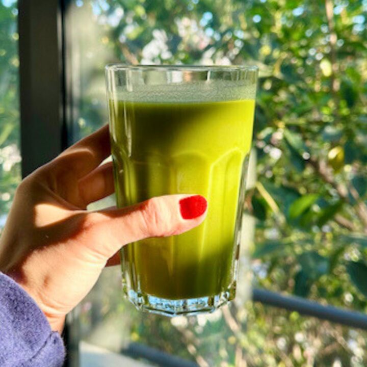 Jugo verde detox jengibre apio espinaca kiwi manzana limón Receta Carañola