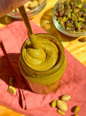 Mantequilla de Pistacho Pistache Pistachio Butter Receta La Carañola
