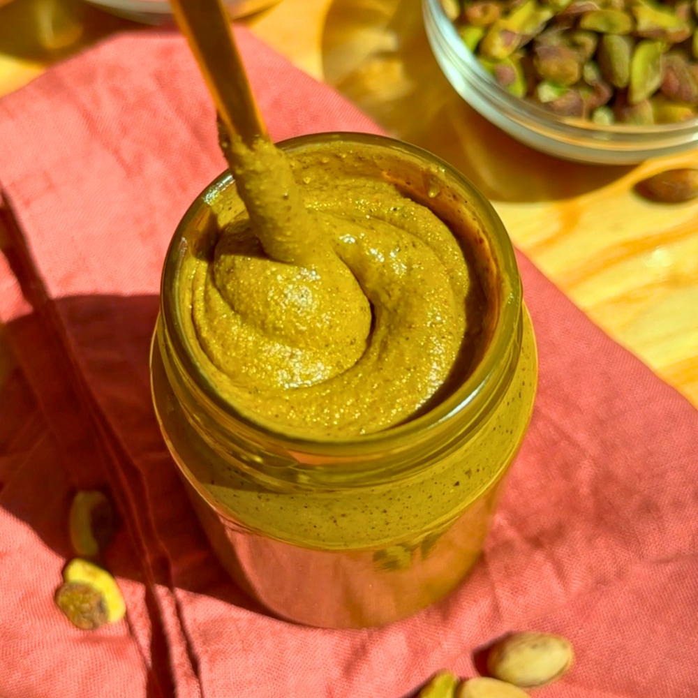 Mantequilla de Pistacho Pistache Pistachio Butter Receta de La Carañola