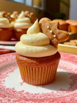 Cupcakes de Jengibre con Frosting de Queso